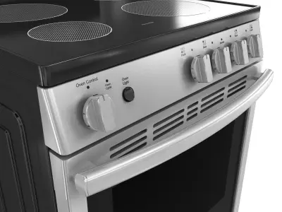 General Electric GE freestanding electric range 3D model