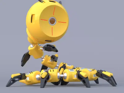 Shaderbot 3 robot 3D model