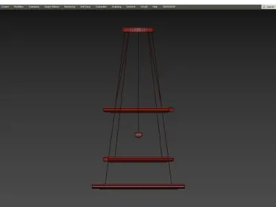 YORK CHANDELIER Low-poly 3D model