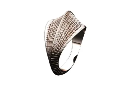 Gold fusion ring 3D print model