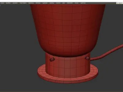 Bulb lamp Low-poly 3D model