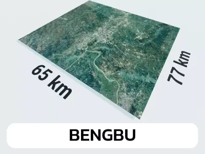 Bengbu China City Landscape 3D Model 3D model