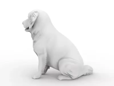 Golden Retriever 3D Printable 3D print model