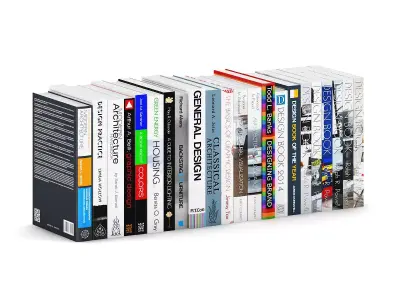 Architecture and Design Books 1 3D model