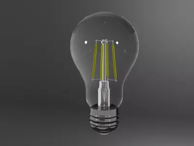 3D light bulb model Low-poly 3D model