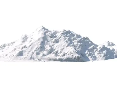 Snow wall Mountain  3D model