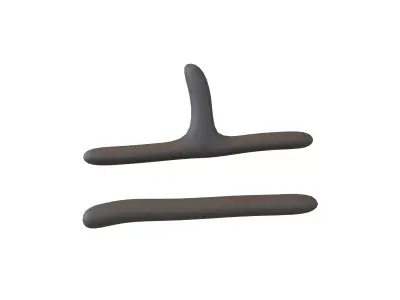 Suzhou Numerals Seven V1 001 Low-poly 3D model