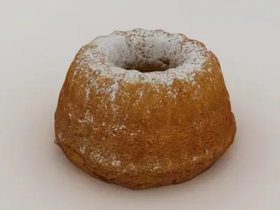 Gugelhupf Cake 001 3D model