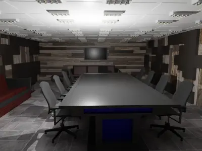 Conference Room  Low-poly 3D model