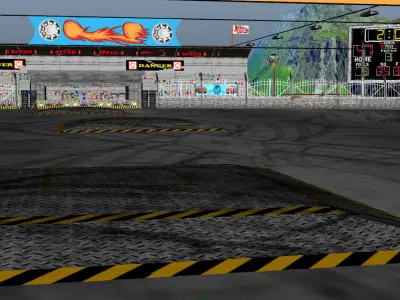 game environment Low-poly 3D model