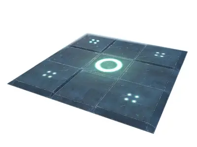 Sci-Fi Floor - Low Poly Free low-poly 3D model