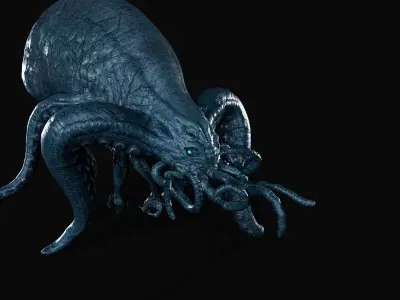 Alien Monster Low-poly 3D model buy