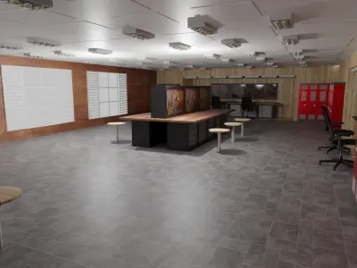 Workshop Interior  Low-poly 3D model