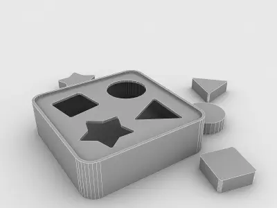 Kindergarten Door Low-poly 3D model