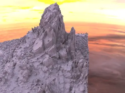 Spain Rock Formation 3D model