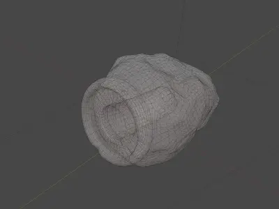 Himalayan Salt Lamp Low-poly 3D model