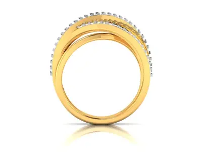 Diamond Ring For Women 3d Print Model 3D print model 21