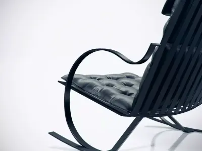 Gongolo pair of rocking chairs 3D model