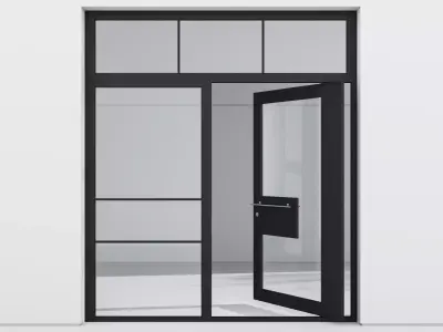 Aluminium door 232 3D model