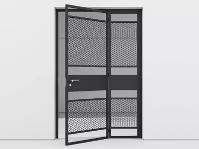 Aluminium door 28 3D model