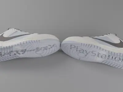 Nike Dunk Low Playstation x Travis Scott Low-poly 3D model