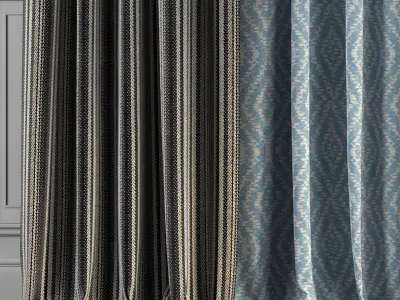 Curtain Set 189 3D model