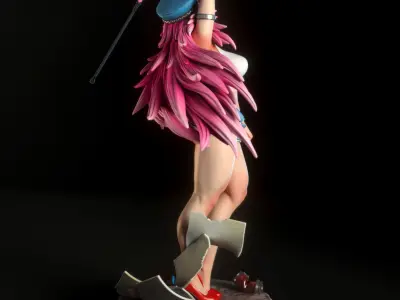 Poison from Street Fighter 3D print model