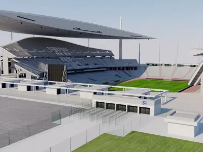 Ataturk Olympic Stadium - Istanbul - Turkey 3D model