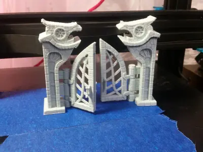 Fantasy main entrance 3d print 3D print model