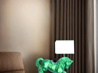Table Lamp 3D print model 4