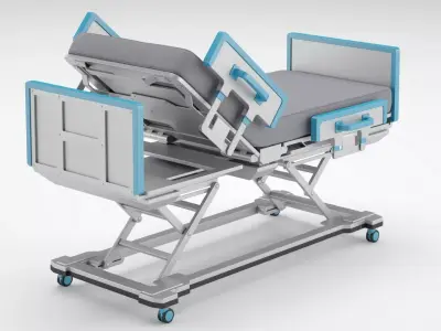 Medical Rehabilitation Training Bed 3D model