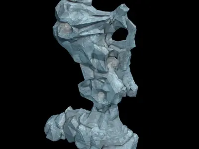 Capital - Garden - Rockery 01 3D model