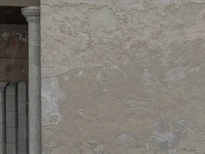 Detailed Ruined House 3D model