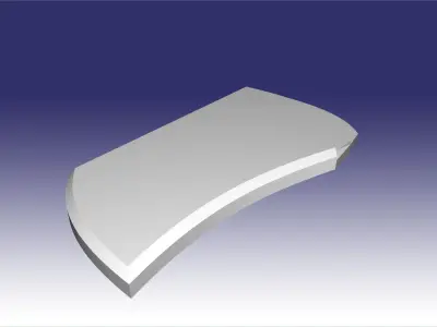 headstone wave feathers 3D model