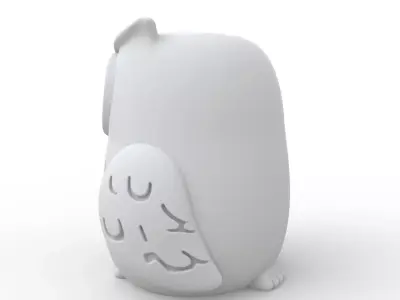Owl Candle Holder 3D Print Model 3D print model