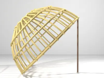 Animal Trapping - Bamboo Trap 3D model