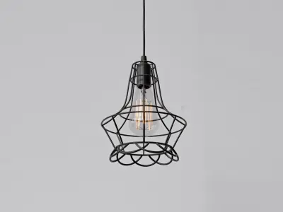 Cage Pendant Light 05 3D model
