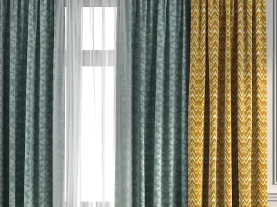 Curtain Set 270 3D model