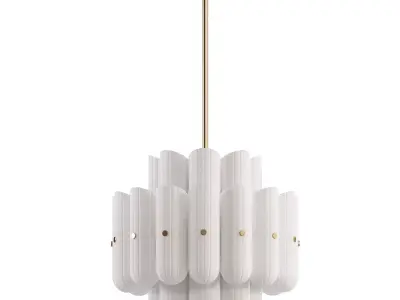 Roll  Hill Lorna LED Double Tier Chandelier 3D model