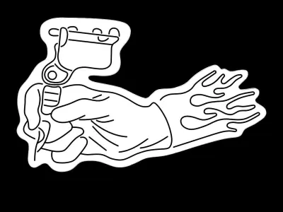 Tattoo Neon Sign 3D model