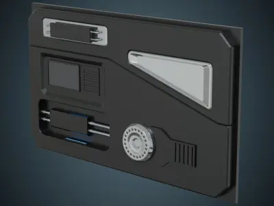 Sci Fi Prop 1A Low-poly 3D model