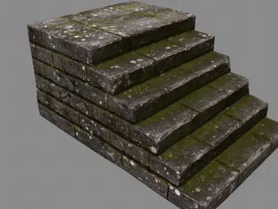 stairway 31 Low-poly 3D model