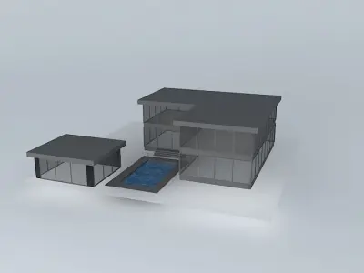 Modern House Free 3D model