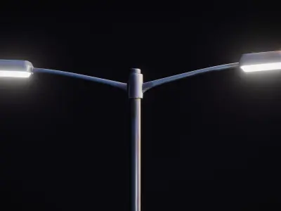 Street Lights - Stylized Pack Low-poly 3D model