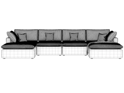 Modern corner sofa 3D model order