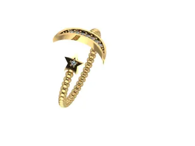 Ring - Gold - Silver 3D print model