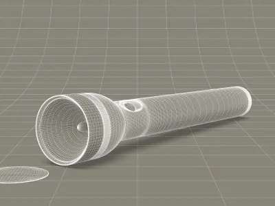 Maglite D3 Flashlight 3D model