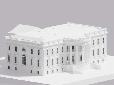 White House Low-poly 3D model