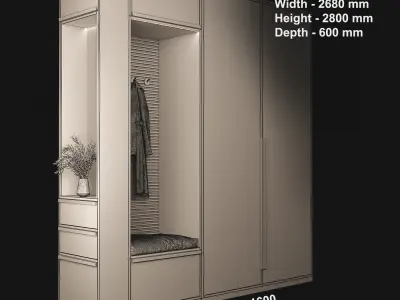 Entryway furniture 59 3D model