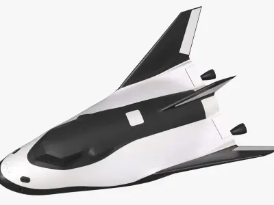  Compact Orbital Shuttle Flying Form Simplified 